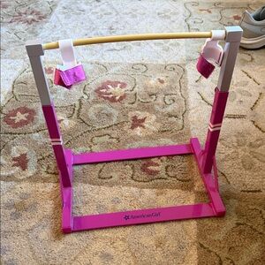 American Girl Pink and White Gymnastics Set
